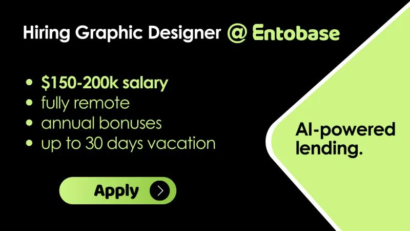 Remote Graphic Designer Needed at Entobase