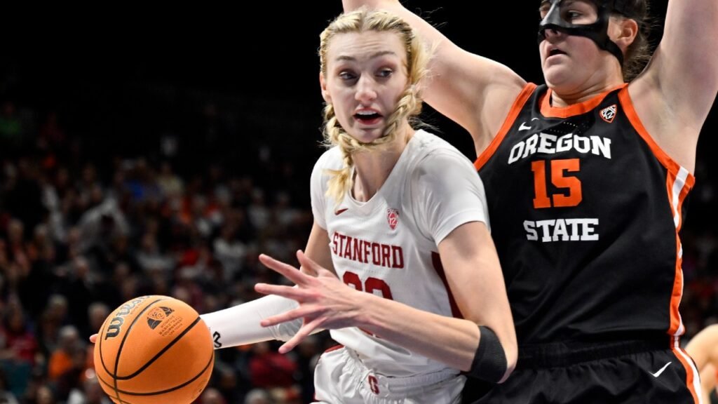 Cameron Brink during her standout college career at Stanford University