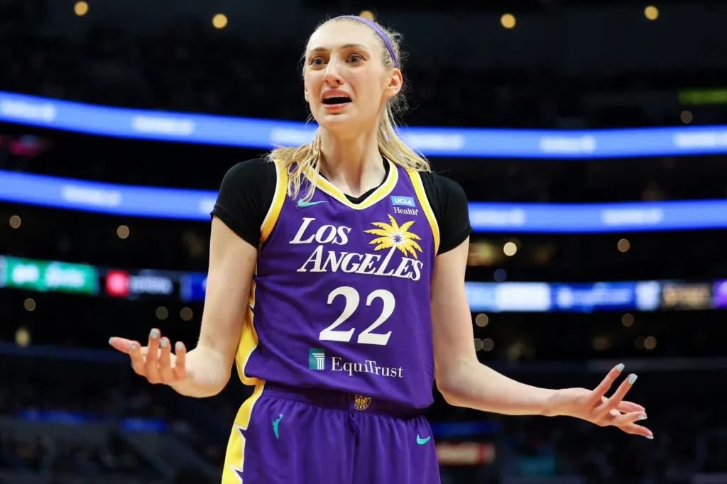 Cameron Brink playing for the Los Angeles Sparks in the WNBA 2026 season